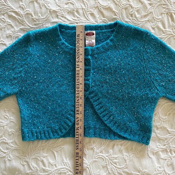 SHRUG Teal Canyon River Blues Sweater Large ~ NEW - Picture 8 of 9
